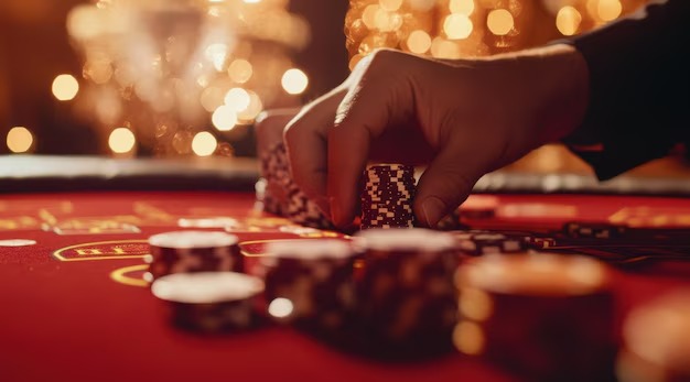 Table positions and flow Dealer and player positions at Sakong table